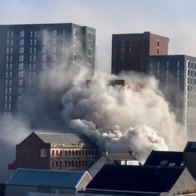 Glasgow: Pożar w centrum miasta