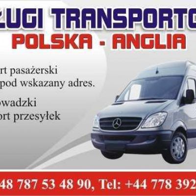 Przewóz osób,paczek,przeprowadzki Polska-Anglia